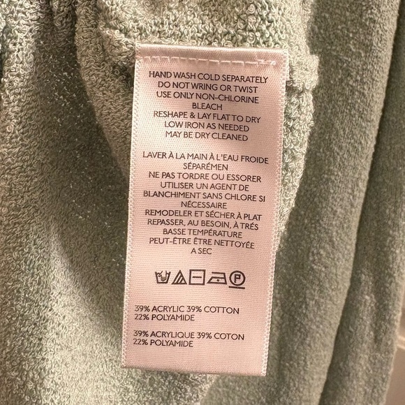 Free People NWT Free-est Cabo Long Sleeve SweaterTop in Summer Sage Size XL - Picture 6 of 6